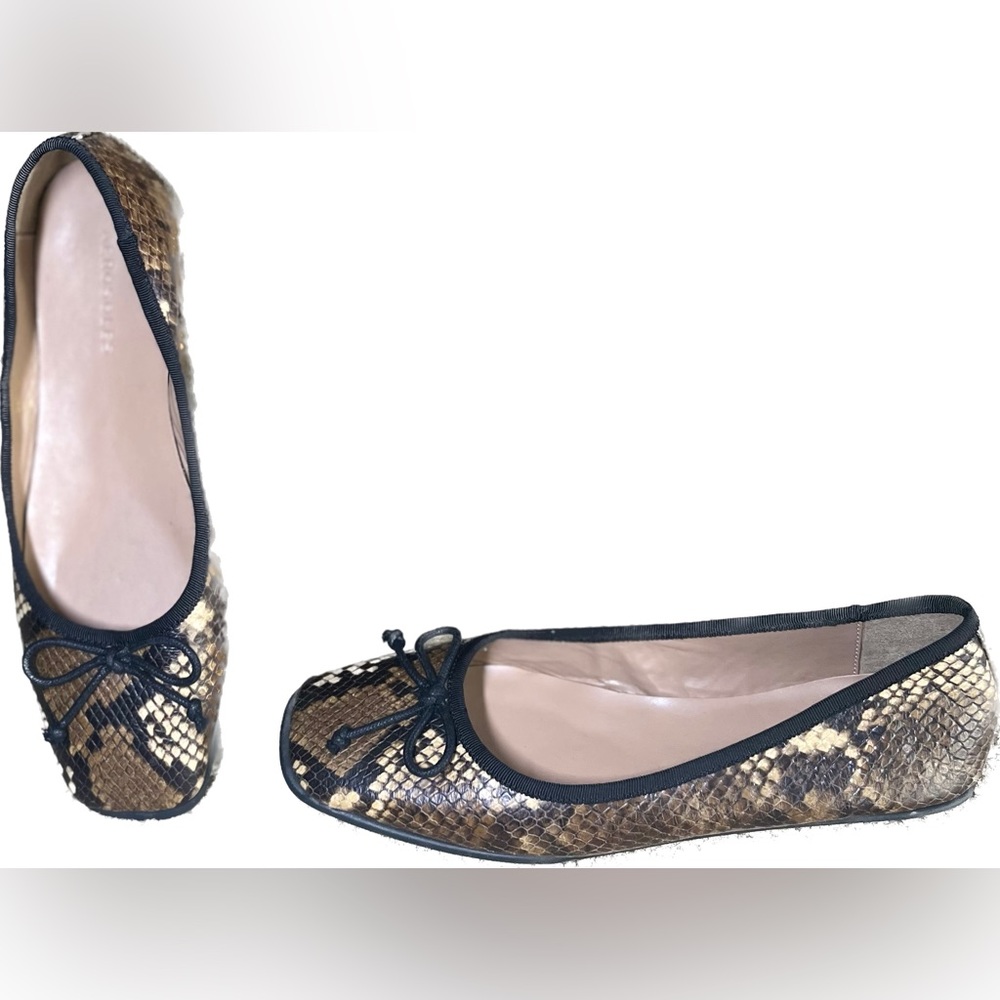 Brown Snake ballet flats, Aerosoles size 8, Faux Leather